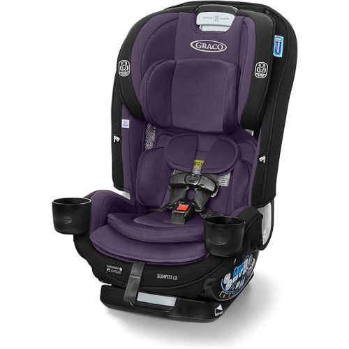 Graco SlimFit3 LX 3-in-1 Slim Car Seat, Rear Facing, Forward Facing to Highback Booster Car Seat, Katrina