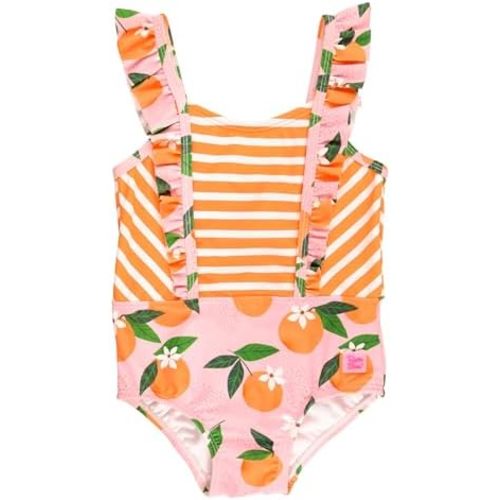 RuffleButts® Baby/Toddler Girls Ruffle Strap One Piece Swimsuit w/UPF 50+ Sun Protection