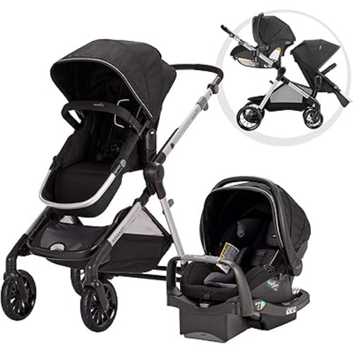 Evenflo Pivot Xpand Modular Travel System with SafeMax Infant Car Seat