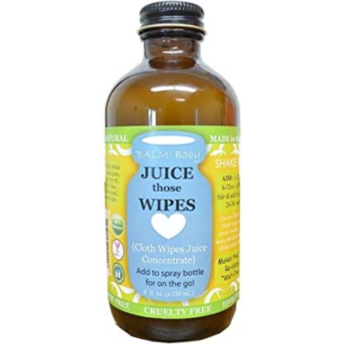 * Juice Those Wipes * All Natural Cloth Wipe Concentrated Solution | GLASS Jar | Made in USA