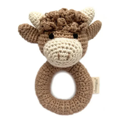 Crochet Highland Cow Rattle