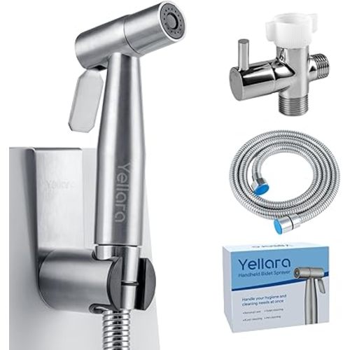 Handheld Bidet Sprayer for Toilet - Feminine Wash, Toilet Cleaning - Stainless Steel, Adjustable Water Pressure, Easy Installation