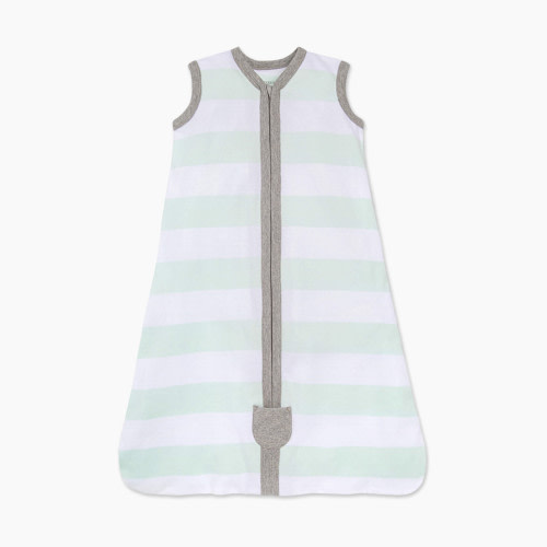 Burt's Bees Baby Beekeeper Organic Wearable Blanket - Seaglass Rugby Stripe, 6-12 Months