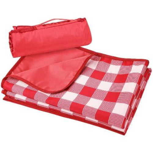 Tirrinia 59"x79" Picnic Blanket, Outdoor Waterproof Lightweight Windproof Extra Large Blanket, Foldable Camping Blanket, Plaid Red