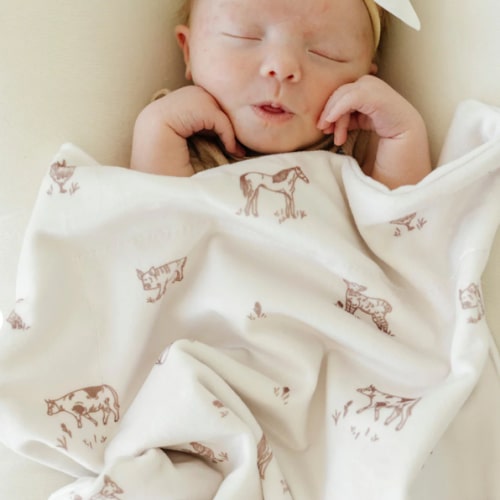 MINKY STRETCH RECEIVING BLANKETS | Saranoni