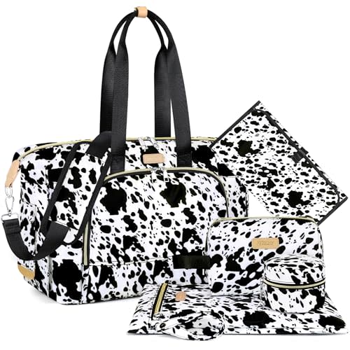 ITIEZY Diaper Bag Tote for Baby - Large Mommy Bag with Portable Changing Pad Pacifier Case, Hospital Bags Travel Baby Bag