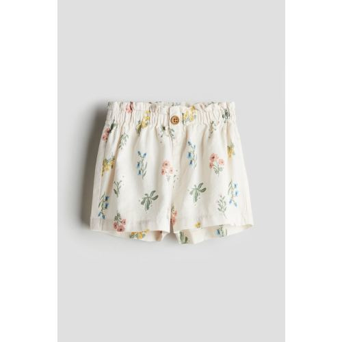 Cotton Paper-bag Shorts