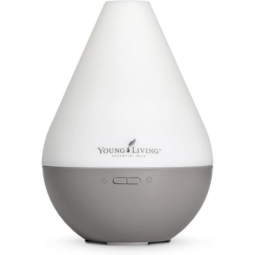 Young Living Dewdrop Diffuser | Ultrasonic Humidifier, Atomizer, and Essential Oil Vaporizer | 10-Hour Runtime | Adjustable High or Low Settings | Ideal for Home, Office, or Spa Ambiance