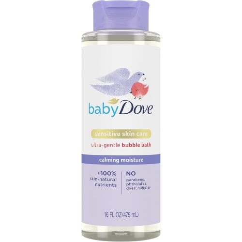 Baby Dove Bubble Bath Calming Moisture for nourished Skin and More restful Sleep Sensitive Skin Care with Skin-Natural nutrients 16 oz