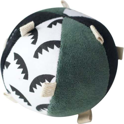 Taggy Ball with Rattle, Jungle Leaves - Wee Gallery | Maisonette