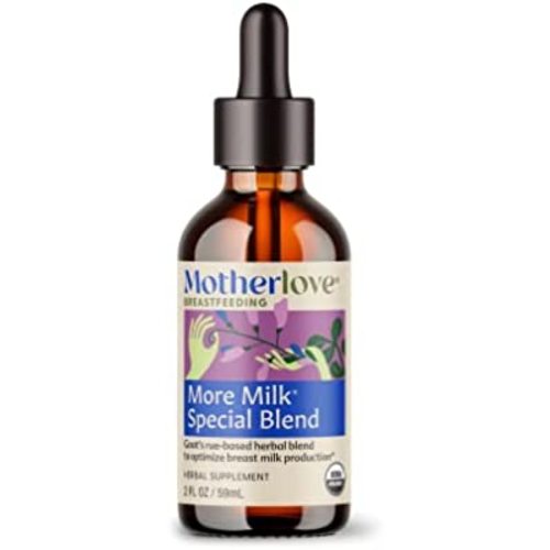 Motherlove More Milk Special Blend (2 Ounce Tincture) Herbal Lactation Supplement w/ Goat’s Rue to Build Breast Tissue & Optimize Breast Milk Supply—USDA Certified Organic, Vegan, Kosher, Soy-Free