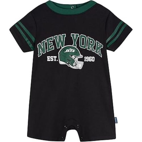 Gerber NFL unisex-baby Nfl Team Short Sleeve Romper