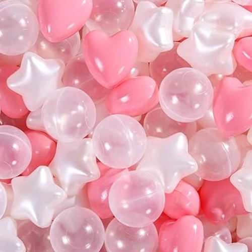 Ball Pit Balls 100 200 500 1000 Plastic Balls for Toddlers Phthalate Free BPA Free Crush Proof Balls in Reusable Play Toys for Kids with Storage Bag Indoor Outdoor