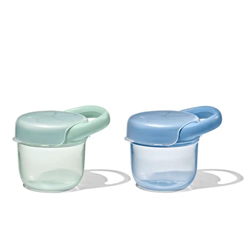 OXO Tot Snack Cup with Lid – 2 Pack, Opal and Dusk