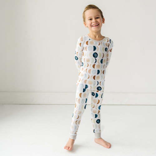Luna Neutral Two-Piece Bamboo Viscose Pajama Set