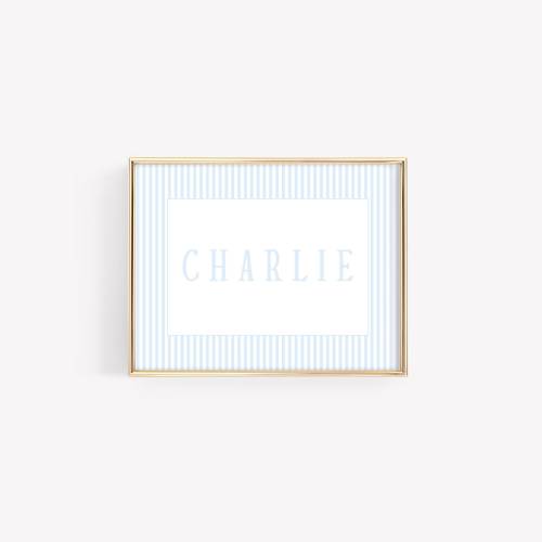 Nursery Name Sign, Personalized Nursery Wall Decor, Monogram Name Print, Grandmillennial Baby, Custom Nursery Wall Art, Above Crib Name Sign