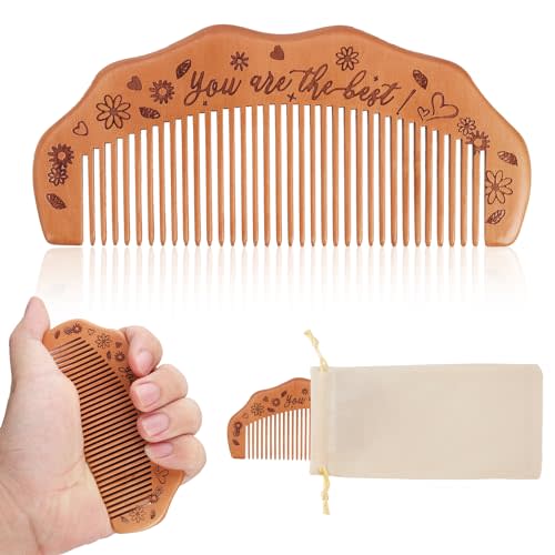 Birthing Comb with Affirmation Gifts for Labor and Delivery - Wooden Comb and Essentials for Expectant Mothers