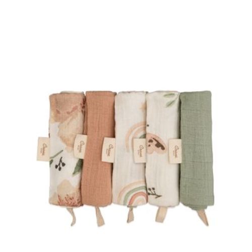 Parker Floral Baby Washcloths, 5 Pack