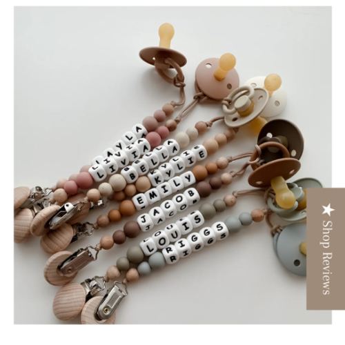 Personalized Pacifier Clip