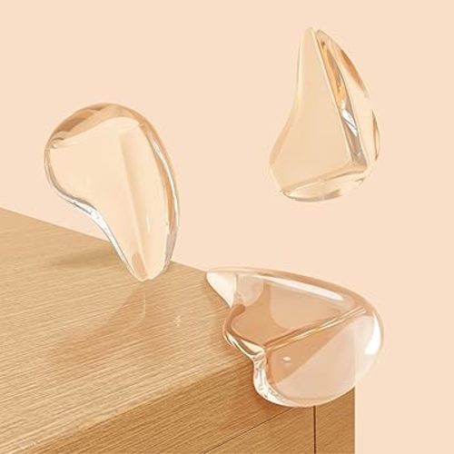 10 Pack Transparent Corner Protectors - Baby Safety Edge Guards for Furniture, Clear Sharp Corner Covers for Dining Table Baby Proofing