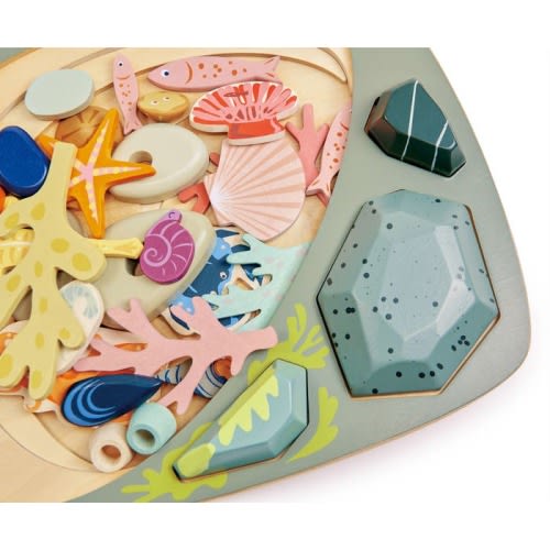 Tender Leaf Toys My Little Rock Pool Wooden Playset, Multi