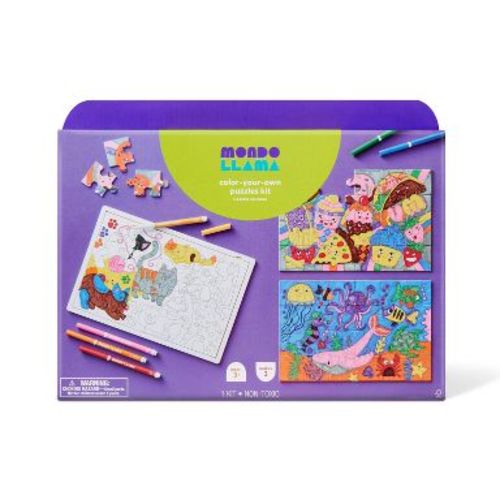 3ct Color-Your-Own Puzzles Craft Kit - Mondo Llama™