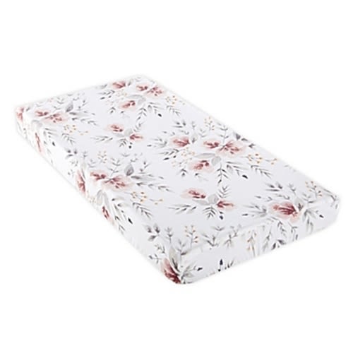 Levtex Baby® Adeline Changing Pad Cover in Pink/White