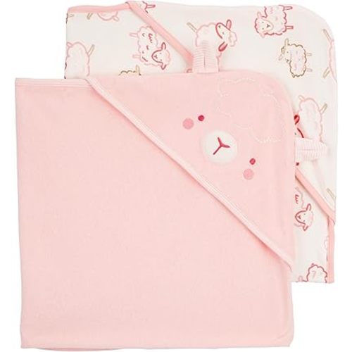 Carter's Baby Hooded Towel (2-pk Pink/Ivory)