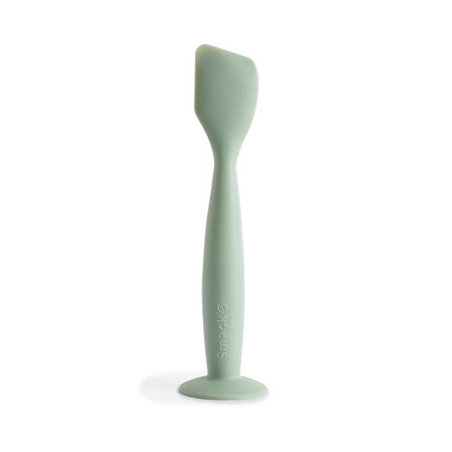 Smack Fun Diaper Cream Applicator Soft Silicone with Suction Base | Diaper rash cream spatula | Diaper Bag Essentials (Cambridge Blue)