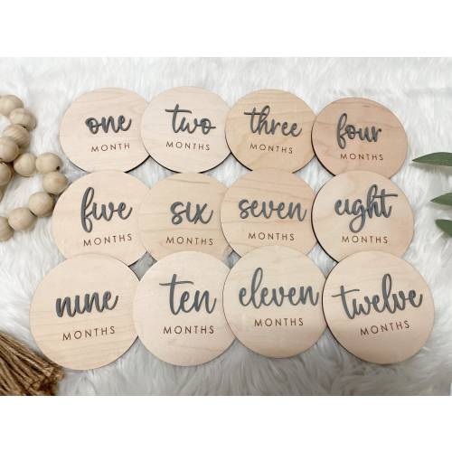 Baby Monthly Milestone Markers