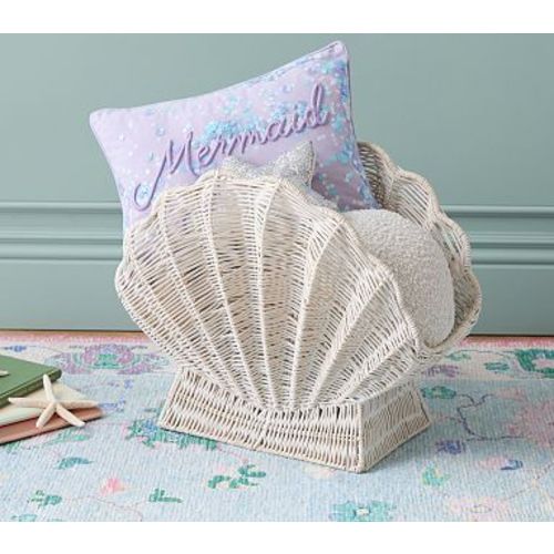 Rattan Shell Storage Basket, Shell