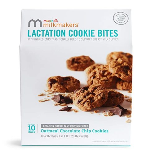 Amazon.com : Munchkin® Milkmakers® Lactation Cookie Bites, Oatmeal Chocolate Chip, 10 Ct : Grocery & Gourmet Food