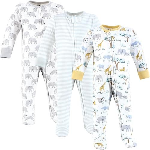 Hudson Baby Unisex Baby Cotton Sleep and Play