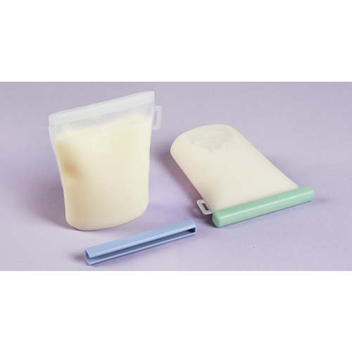 Nuliie 7 Pcs Silicone Breastmilk Storage Bags Reusable, 12oz/360ml