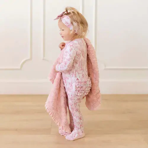 Antoinette Footie Ruffled Zippered One Piece