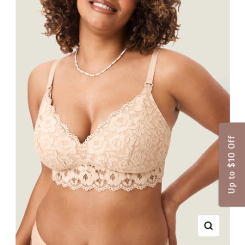 More Support Lace Nursing Bralette