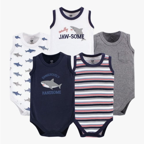 Hudson Baby Unisex Baby Cotton Sleeveless Bodysuits