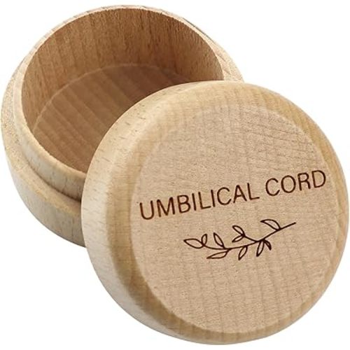 Wooden baby fetal hair/umbilical cord memorial box carved memorial box newborn christening baby gift (umbilical cord box)