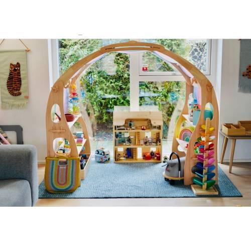 Waldorf Playstand Christmas Kids Gifts 1st Birthday Playtent Indoor Playground Wooden Shelf playhouse Kid Store Foldable Lemonade Montessori