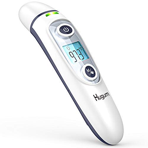 Medical Forehead and Ear Thermometer for Baby, Kids and Adults - Infrared Digital Thermometer with Fever Indicator…