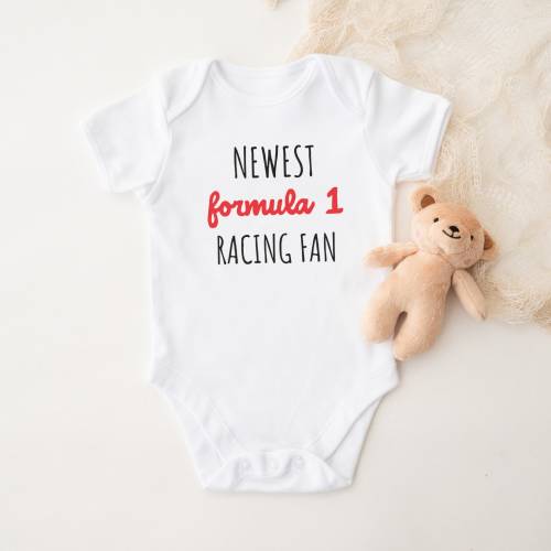 Newest Formula 1 Racing Fan Baby Onesie Formula One Gift for Him Gift for New Baby Drive to Survive Fan F1 Baby Pregnancy Announcement