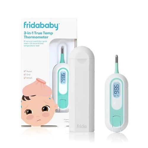 Frida Baby 3-in-1 Rectal, Underarm & Oral Thermometer for Infants & Kids