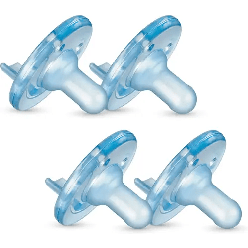 Philips AVENT Soothie Pacifier, Blue, 0-3 Months, 4 Pack, SCF190/43