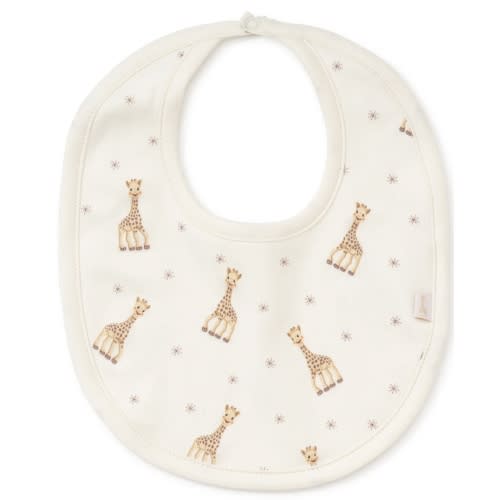 Kissy Kissy Sophie la girafe Ecru Print Bib
