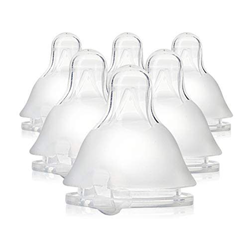 Evenflo Balance Plus Standard Neck Nipples for use with Evenflo Balance Plus Standard Neck Bottles, Medium Flow for 3 Months and up, 6-Pack