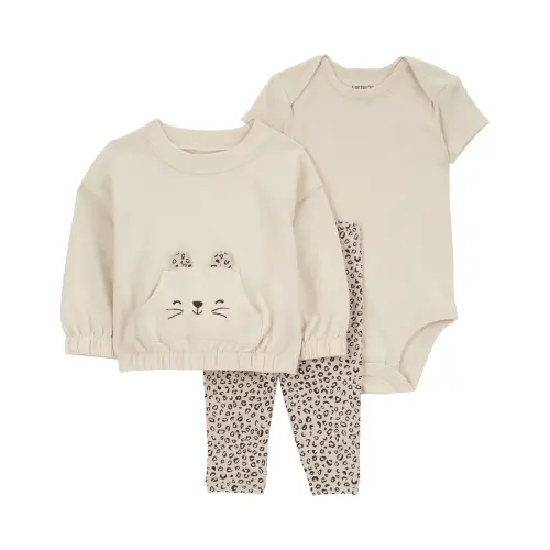 Baby 3-Piece Leopard Little Cardigan Set - Carter's | Carter's