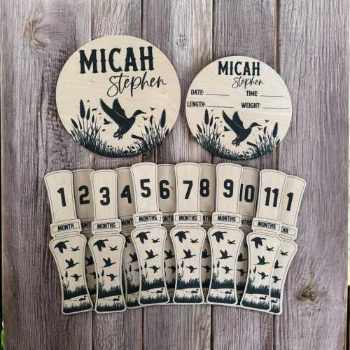Duck call milestones, milestone cards, monthly milestone, baby milestone discs, hunting nursery decor,hunting baby announcement,duck hunting