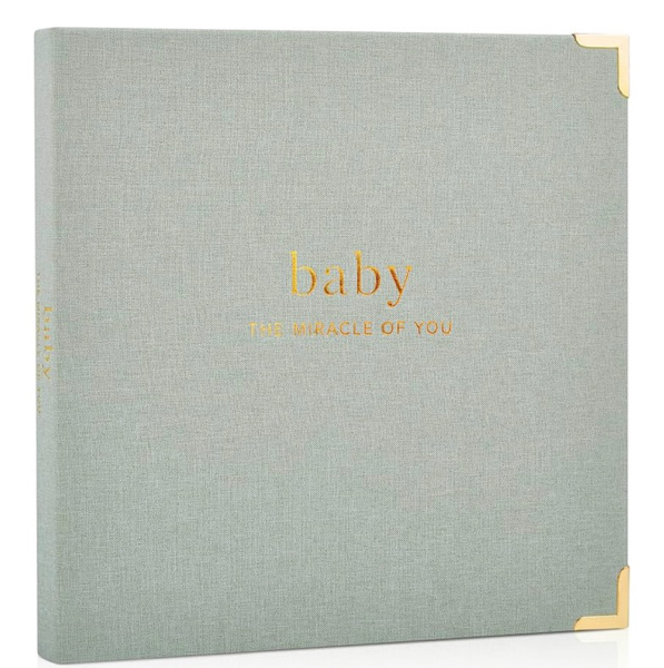 Keepsake Baby Memory Book for Boys and Girls – Timeless First 5 Year Baby Book – Neutral Journal Scrapbook or Photo Album - Record a Milestone for Every Event from Birth to Age 5