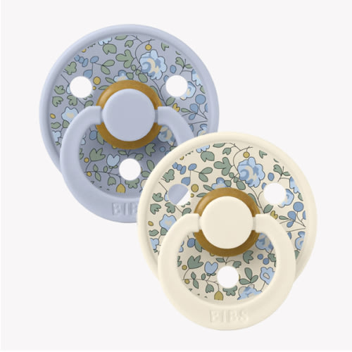 BIBS x LIBERTY Colour Pacifiers 2 Pack Eloise - Dusty Blue Mix – Bibsworld store US