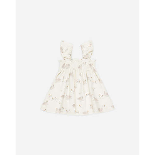 Smocked Jersey Dress || Swans